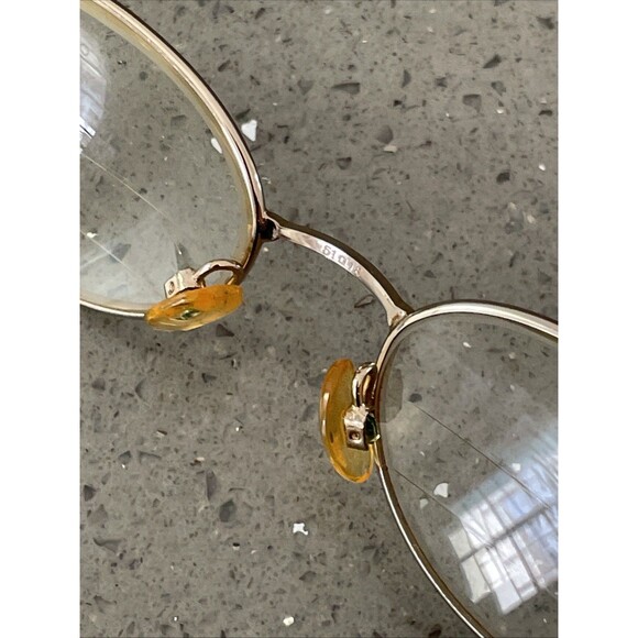 MARCOLIN EYEGLASSES FRAMES ONLY Mod. 7214 Col. 506 FULL RIM 51-18-125 gold oval - Picture 12 of 14